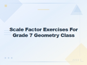 Calculating and Applying Scale Factors