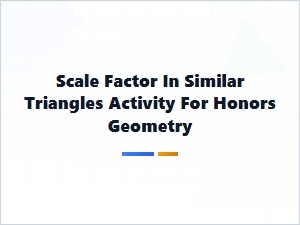 Exploring Scale Factor with Similar Triangles: a Resource Set